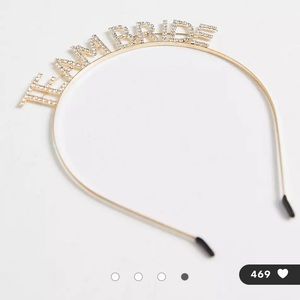 Pack of 7 ASOS DESIGN Team Bride headband